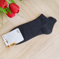 2184 Черни спортни чорапи за маратонки, снимка 2 - Мъжки чорапи - 33004737