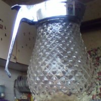 Стъклена каничка за мед ,мляко ,сметана ,Испания ,НОВА , снимка 3 - Прибори за хранене, готвене и сервиране - 37924310