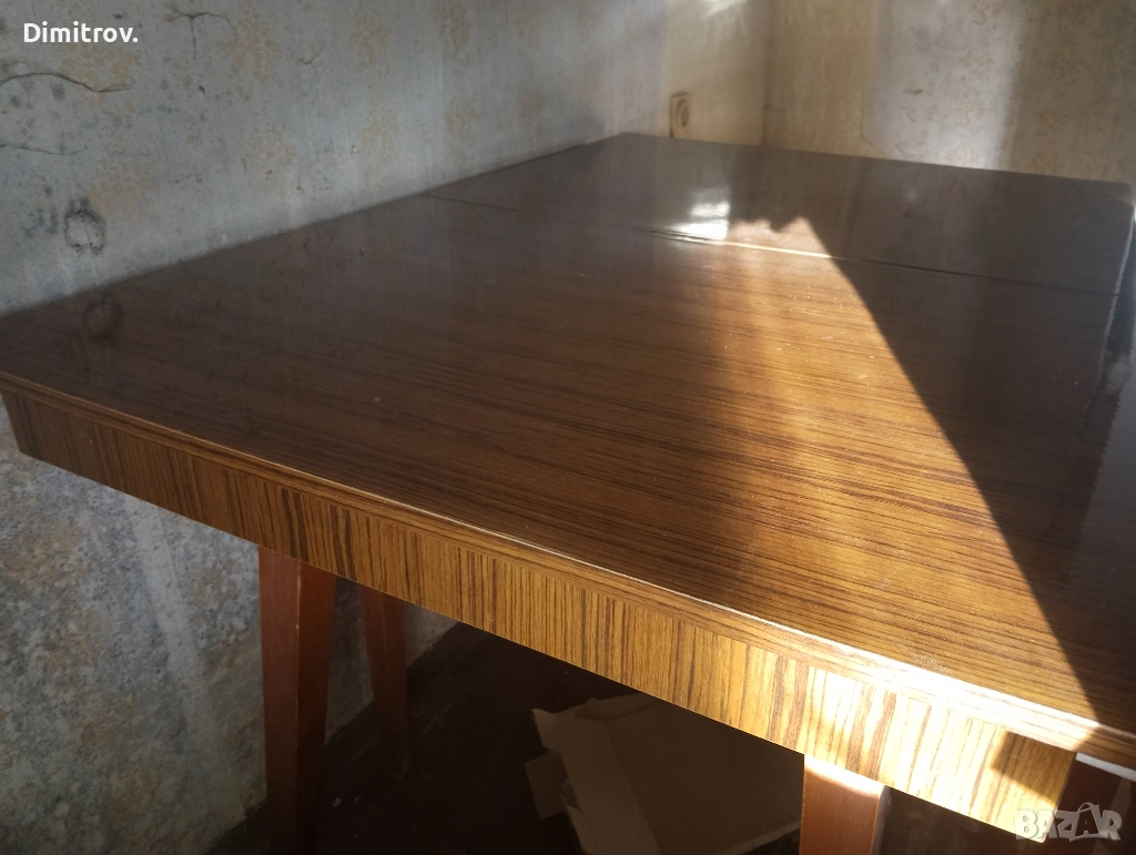 Дървена трапезна маса масив два броя, снимка 1