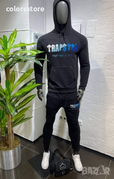 Мъжки черен спортен екип  TrapStar код VL90, снимка 1