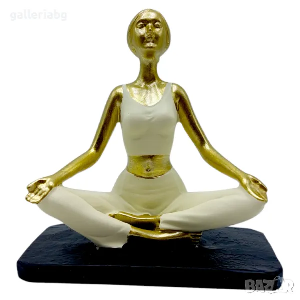 Статуетка сувенир жена медитация , снимка 1