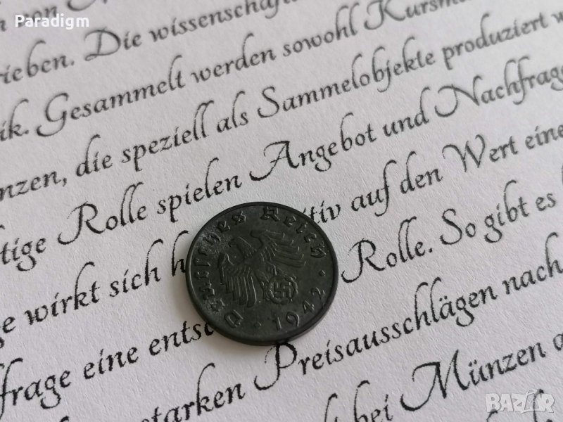 Райх монета - Германия - 1 пфениг | 1942г.; серия D, снимка 1