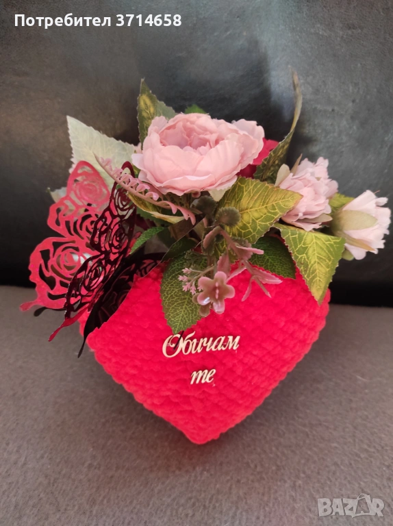 Плетени сърца за Свети Валентин или осми март , снимка 1