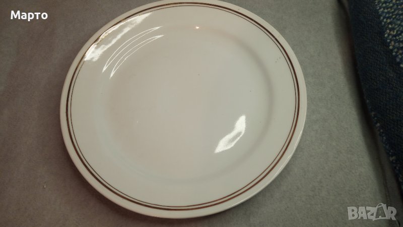 Голяма салатна кръгла порцеланова чиния от сървиз, снимка 1