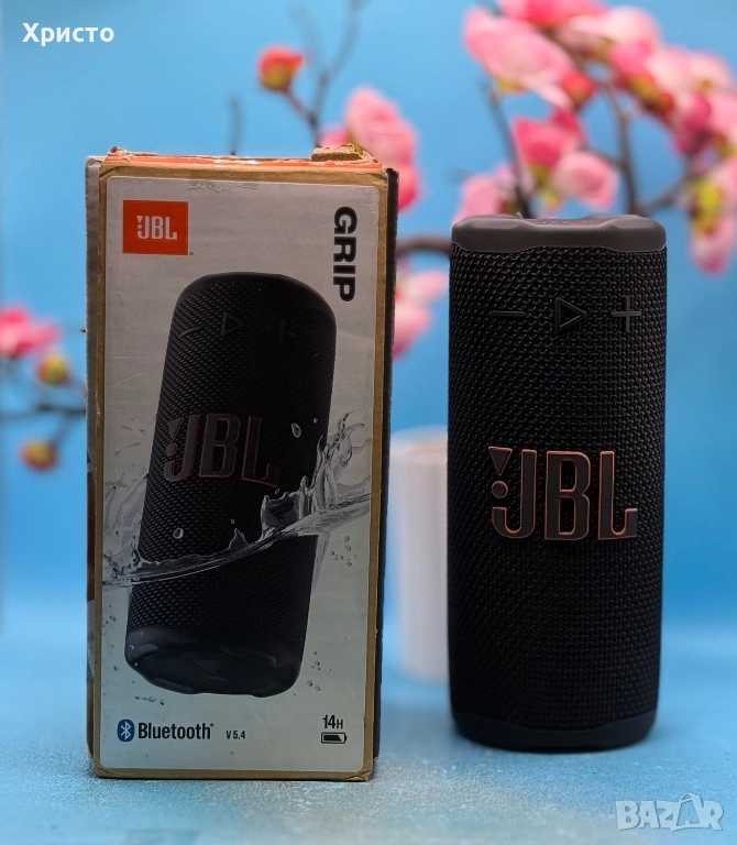 Преносима тонколона JBL Grip, Bluetooth, Pro Sound, Auracast, Автономност 14 часа, снимка 1