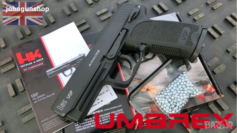 Въздушен пистолет Umarex H&K USP Blowback 4.5mm CO2 BBs < 3.0 J, снимка 1