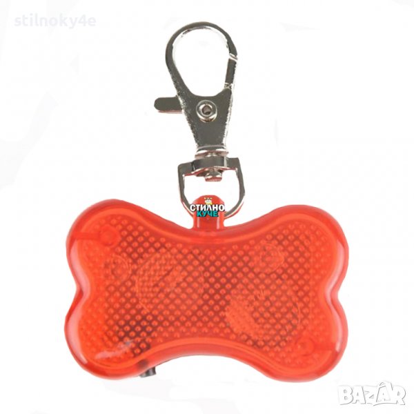 Светещ кокал/флашер за куче Светещ аксесоар за куче за нашийник/ нагръдник, снимка 1