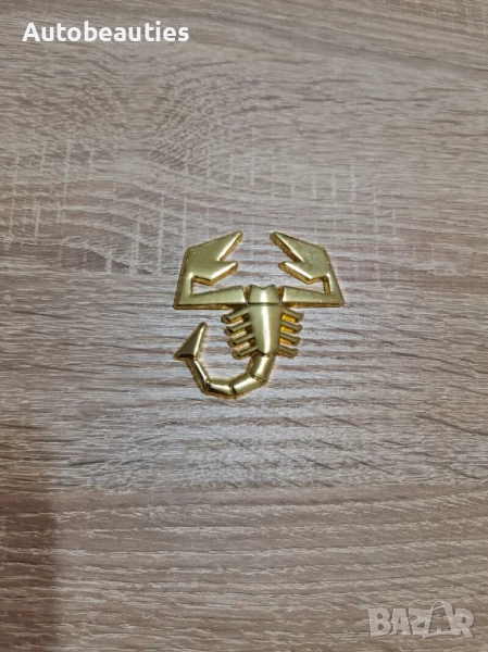 емблема златист скорпион за Abarth, снимка 1
