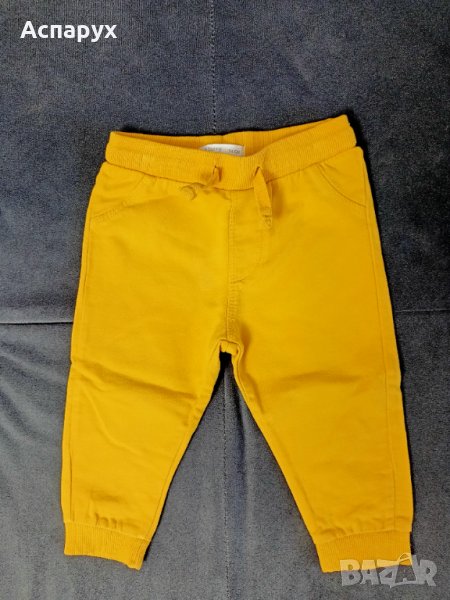 Бебешка памучни панталонки fox&bunny 6-9 месеца, снимка 1