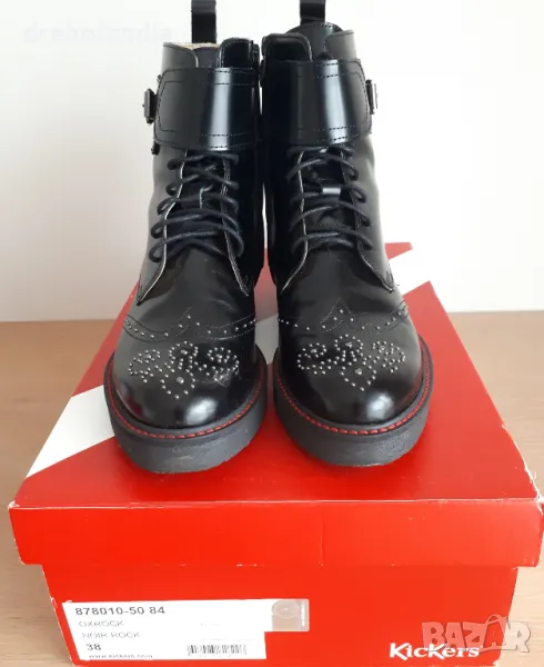 Боти KicKers Oxrock черни - 38 номер, снимка 1