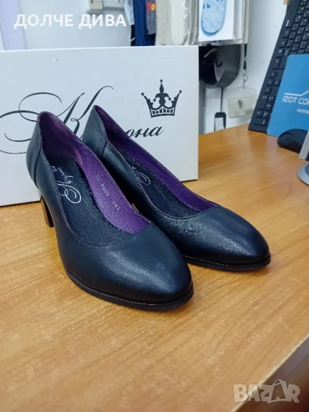 Намаление дам обувки м2009 черни ест.кожа , снимка 1