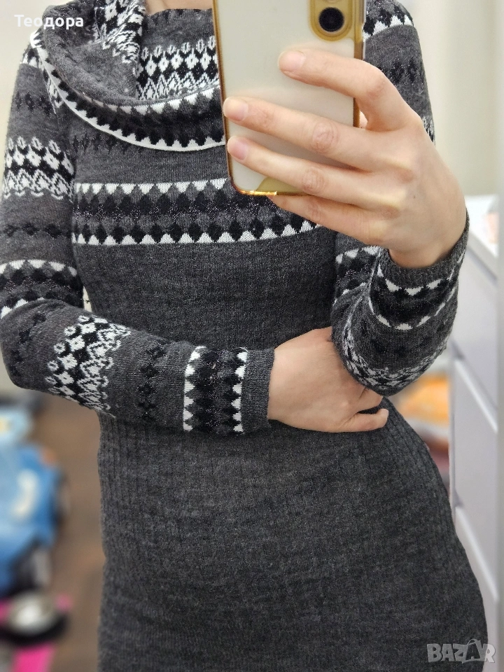 Зимна рокля / туника Motivi S, снимка 1