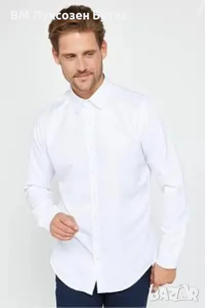 🎯 TUDORS БЯЛА СЛИМ РИЗА ЗА МЪЖЕ – КЛАСИКА С МОДЕРЕН ОБРАТ!, снимка 1