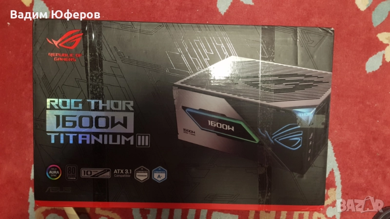 Asus ROG THOR 1600W Titanium III, снимка 1