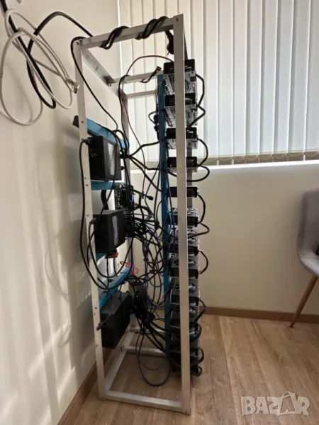 Rig - РИГ за копаене на криптовалути: 12x Sapphire Nitro+ Radeon RX580 8G, снимка 1