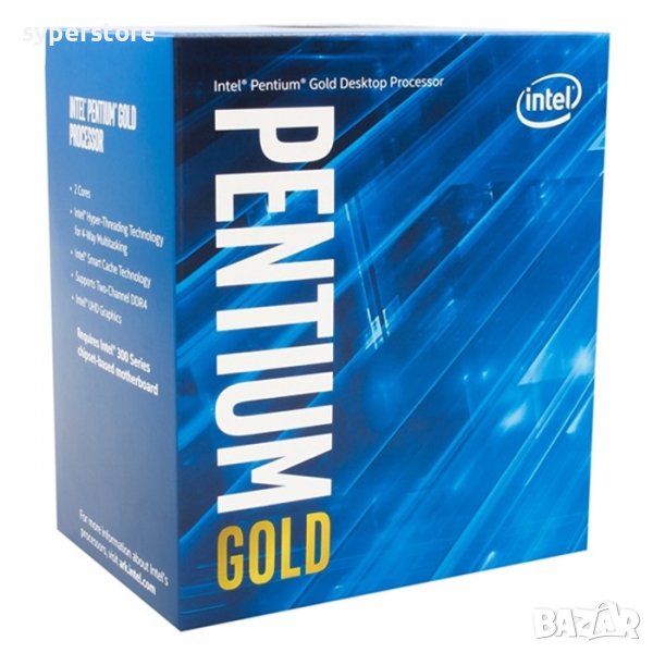 Процесор за компютър, CPU Intel Pentium G6405, 2C, 4T, 4.1, 4M, s1200, Box, SS300195, снимка 1