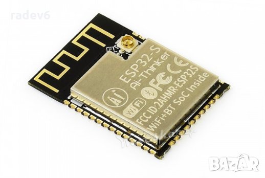 ESP32-S модул, WiFi и блутут, базиран на ESP32F, снимка 1