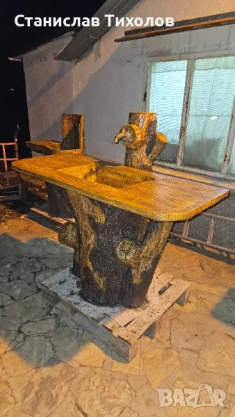 Градински чешми от щампован бетон, снимка 1