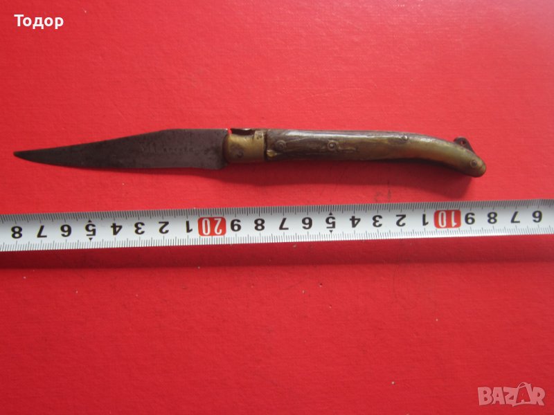 Страхотен френски нож Лагоиоле 19 век сойка , снимка 1