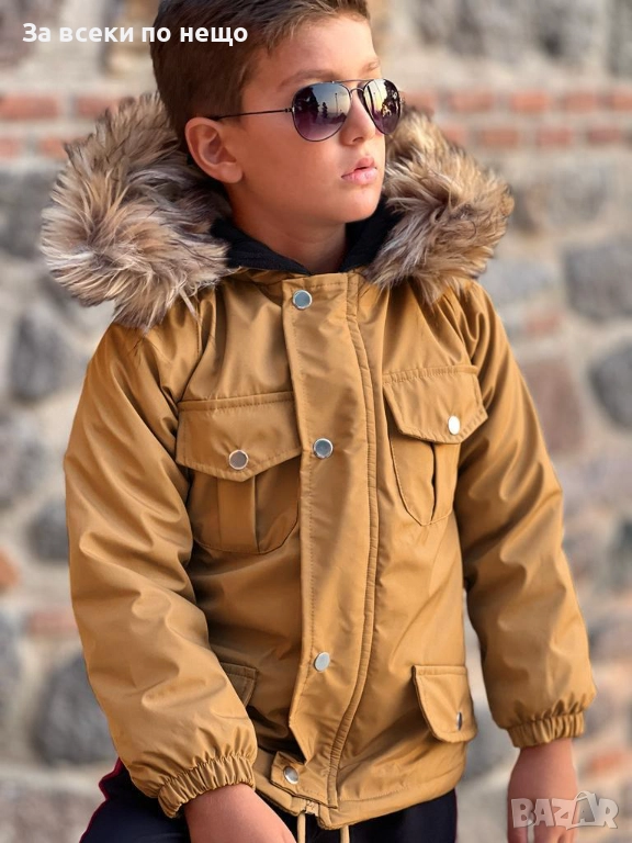 Детско Яке С Пух На Яката Код Детски Находки17, снимка 1