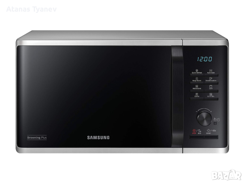 Микровълнова печка фурна Samsung MG2AK3515AS/EG с 27 програми 23L 800W, снимка 1