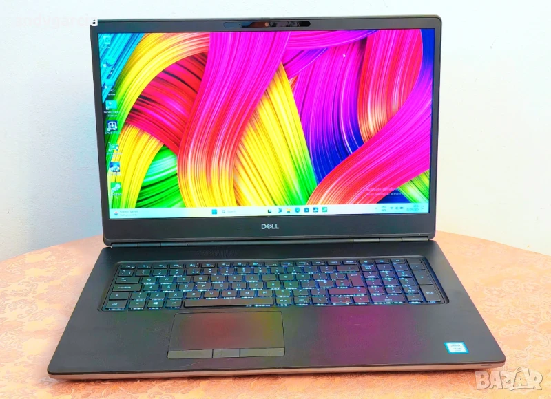 Dell Precision 7750/Core i7-10850H/NVidia RTX 3000 6GB/16GB RAM/512GB SSD/17.3 FHD IPS 100% DCI-P3, снимка 1
