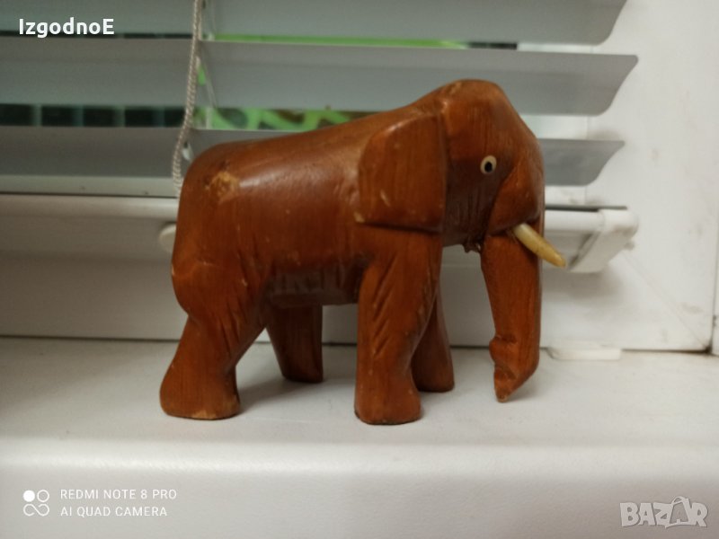 Дървен слон, снимка 1