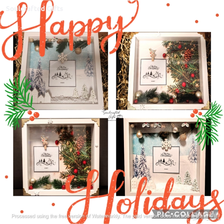 3D Коледни рамки с място за снимка, снимка 1