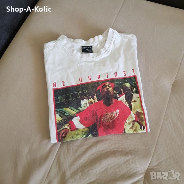 Original Vintage 2pac TUPAC Me Against The World Pelle Pelle Tee, снимка 1