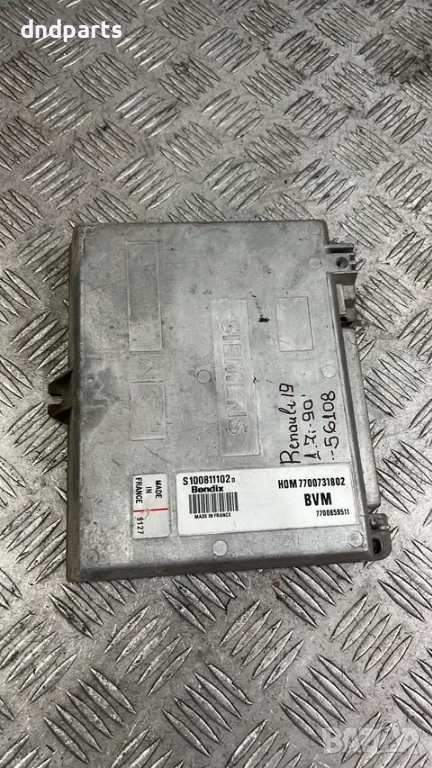 Компютър Renault 19 1.7i 1990г. S100811102 7700731802 , снимка 1