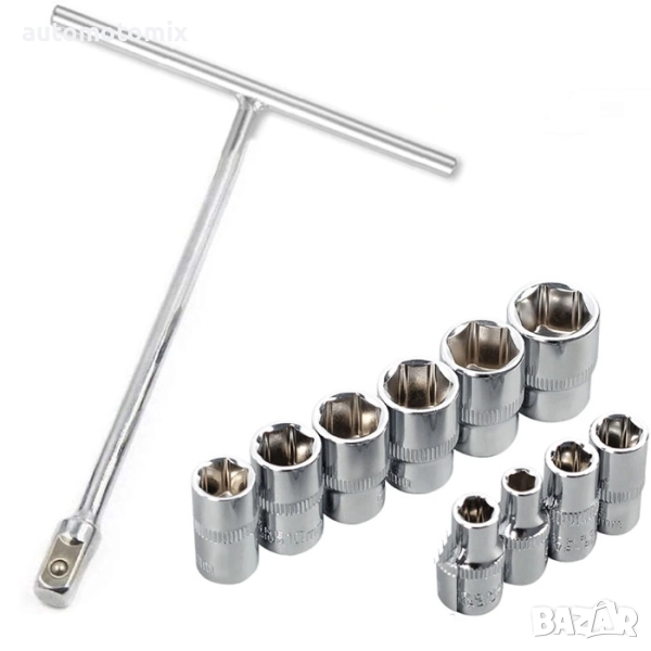 Ключ за джанти с камъни 8мм,9мм,10мм,11мм,12мм,13мм,14мм,16мм,17мм,19мм -11 части, снимка 1