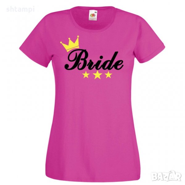 Дамска тениска за моминско парти БУЛКА Bride 03, снимка 1