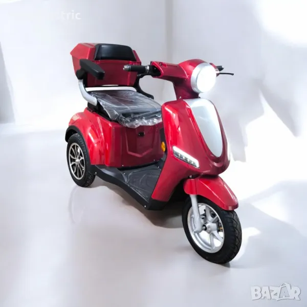 Електрическа Триколка blueElectric BM1-LUX 2000W | 60V | 24Ah | RED/GRAY, снимка 1