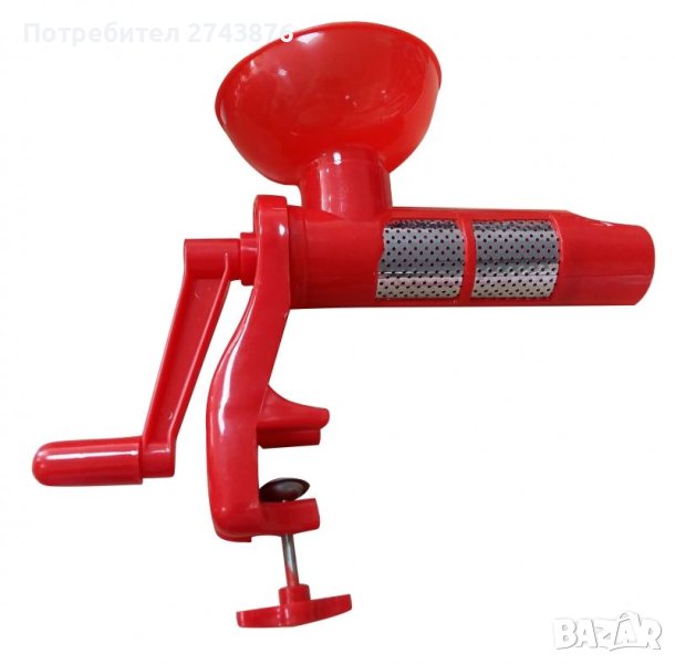 МАШИНКА ЗА МЕЛЕНЕ НА ДОМАТИ, ПЛОДОВЕ И ЗЕЛЕНЧУЦИ, РЪЧНА,ЗА ПЛОТ, снимка 1