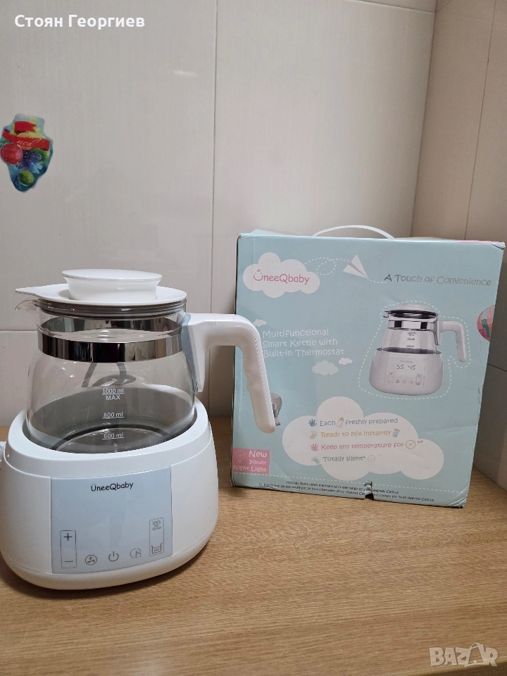Уред за приготвяне на бебешки шишета UNEEQBABY , снимка 1