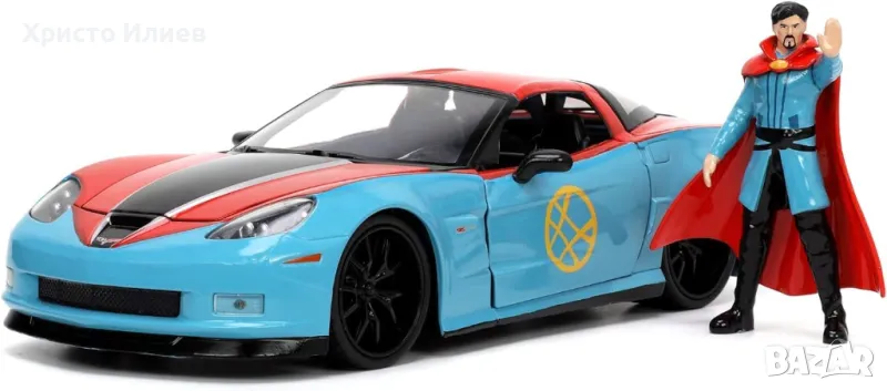 Метална кола с фигура Доктор Стрейндж Jada Marvel Doctor Strange 1:24 , снимка 1