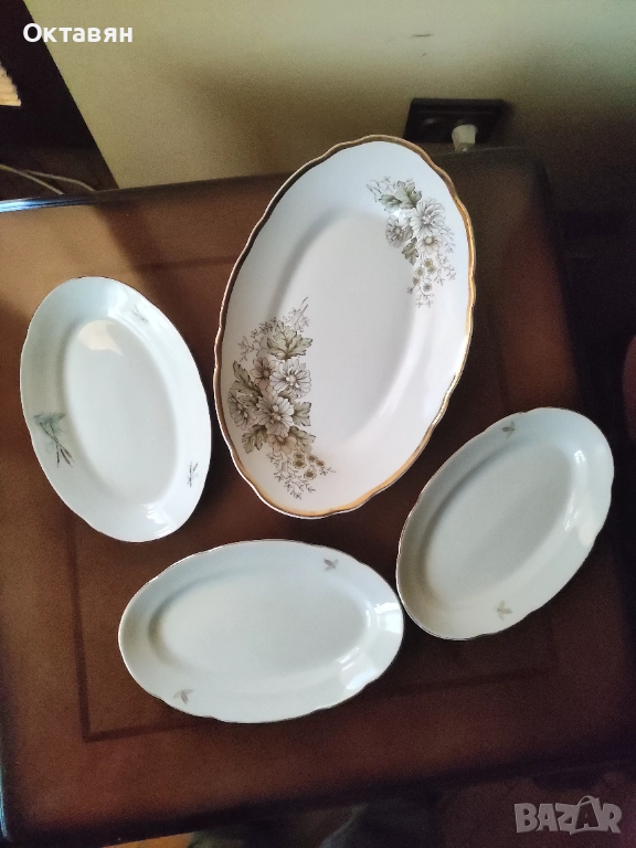 Порцеланово плато,чинии елипса, снимка 1