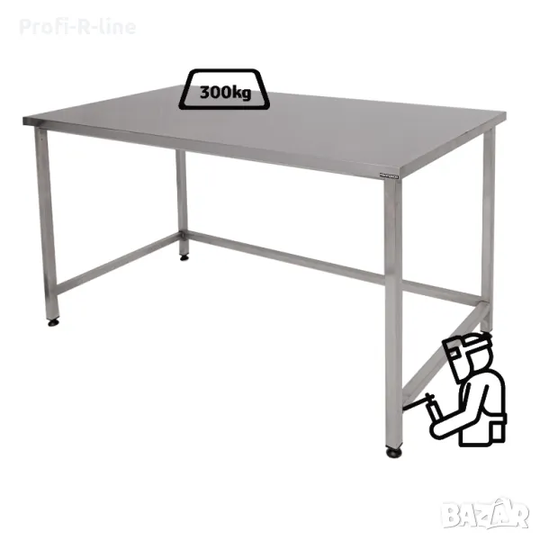 Маса от неръждаема стомана  Т L70 /РАЗМЕРИ, снимка 1