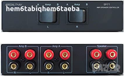 Търся превключвател за два усилвателя, които да работят на едни и същи тонколони, снимка 1