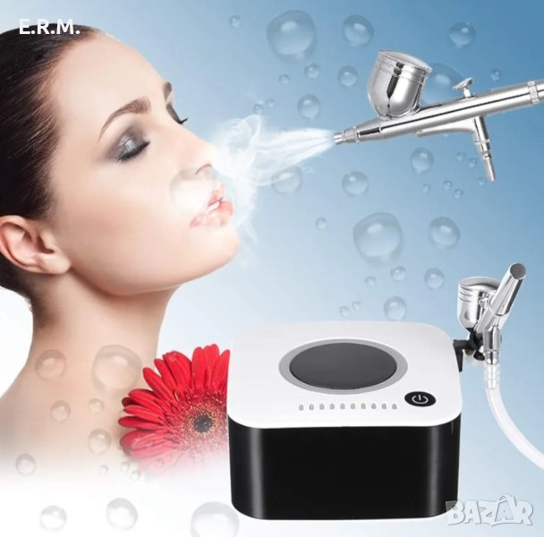 Аерограф Кислородна пръскачка  машина за овлажняване микро нано спрей за лице хидратиране на кожата, снимка 1