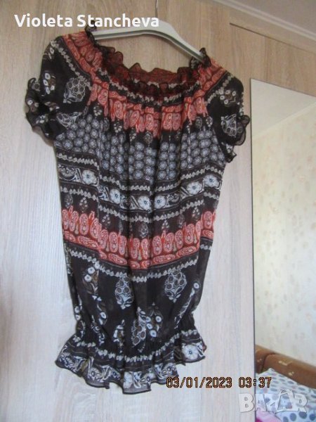 ЕФИРНА ДАМСКА БЛУЗА, снимка 1