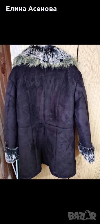 Велурено дамско палто , снимка 1