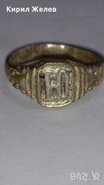 Старинен пръстен сачан ръчна изработка орнаментиран - 66691, снимка 1