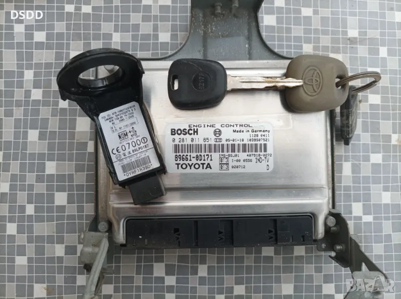 Компютър двигател / ECU 0281011651 89661-0D171 за Toyota Yaris I 1.4 D4D, снимка 1