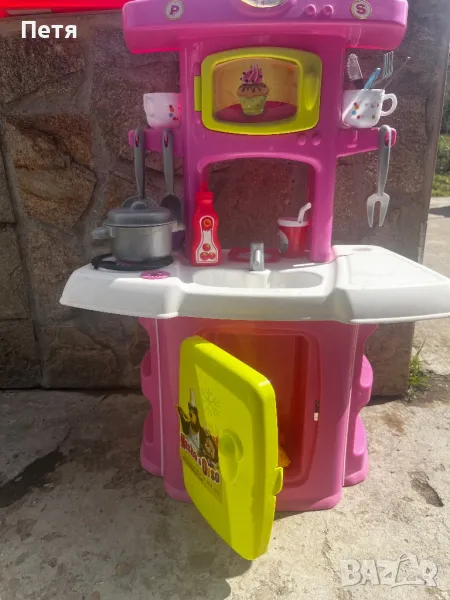Детска кухня + подарък количка за пазар, снимка 1