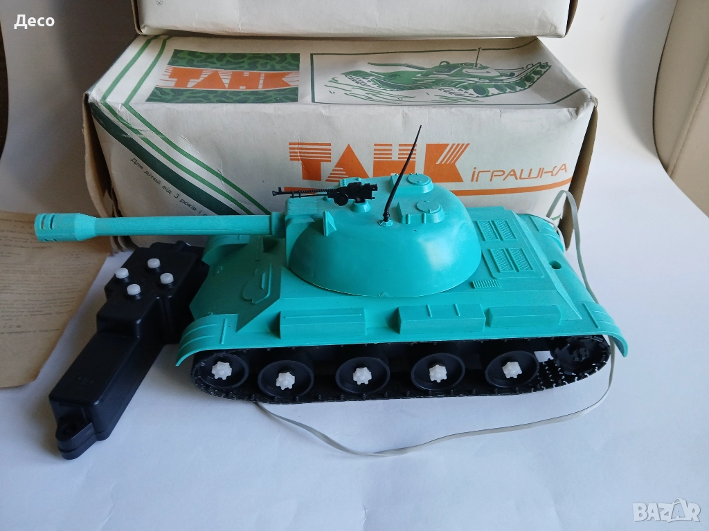 Стара руска играчка танк., снимка 1