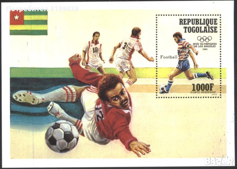 Чист блок Спорт Олимпийски игри Лос Анжелис 1984 от Того , снимка 1