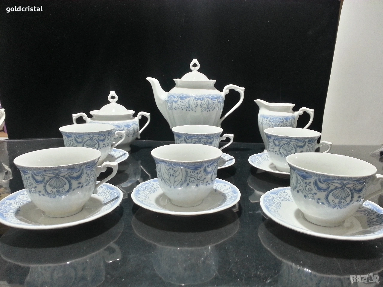 Стар български порцелан чаши за чай кафе , снимка 1