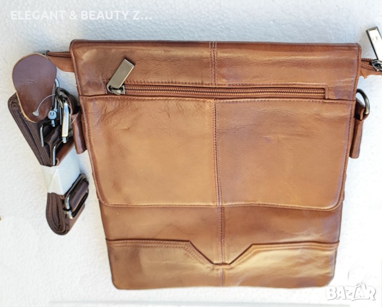 Мъжка кожена чанта с капак. в Чанти в гр. София - ID38999841 — Bazar.bg
