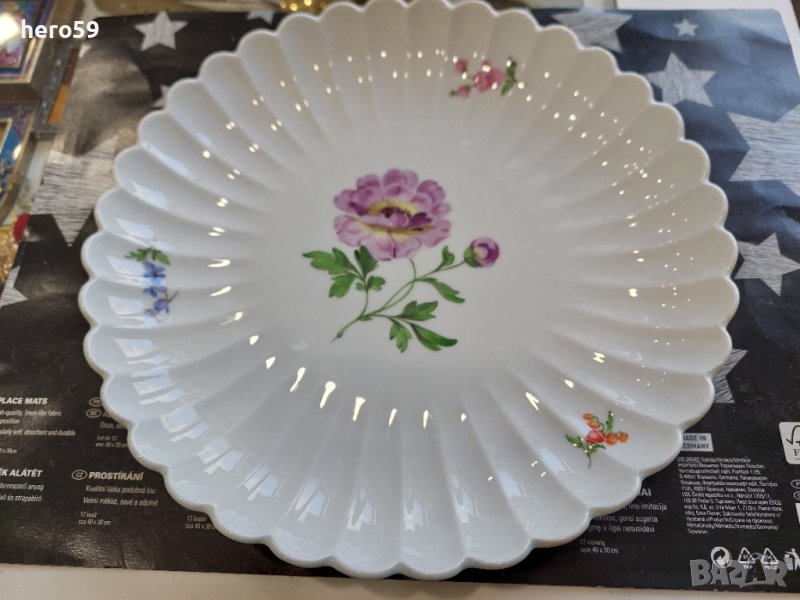 Порцелан-Прекрасно порцеланово плато на фирма Майсен.''Meissen Porcelain'', снимка 1